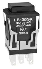 LB25SKW01-1D-A|NKK Switches