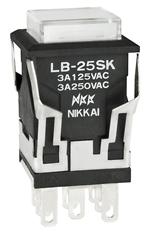 LB25SKW01-5D12-JB|NKK Switches