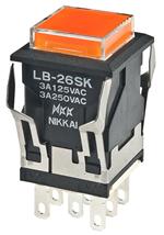 LB26SKW01-5D-JD-RO|NKK Switches