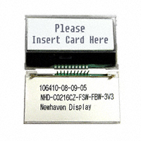 NHD-C0216CZ-FSW-FBW-3V3|Newhaven Display Intl